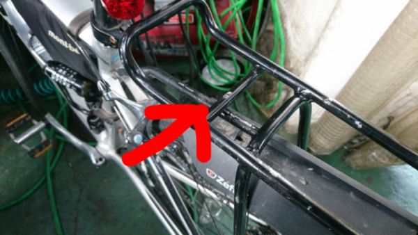 アルミ自転車キャリア溶接修理