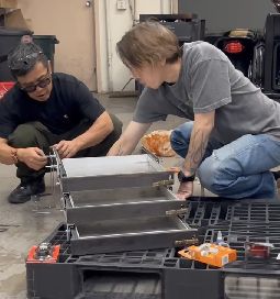 アメリカで作業